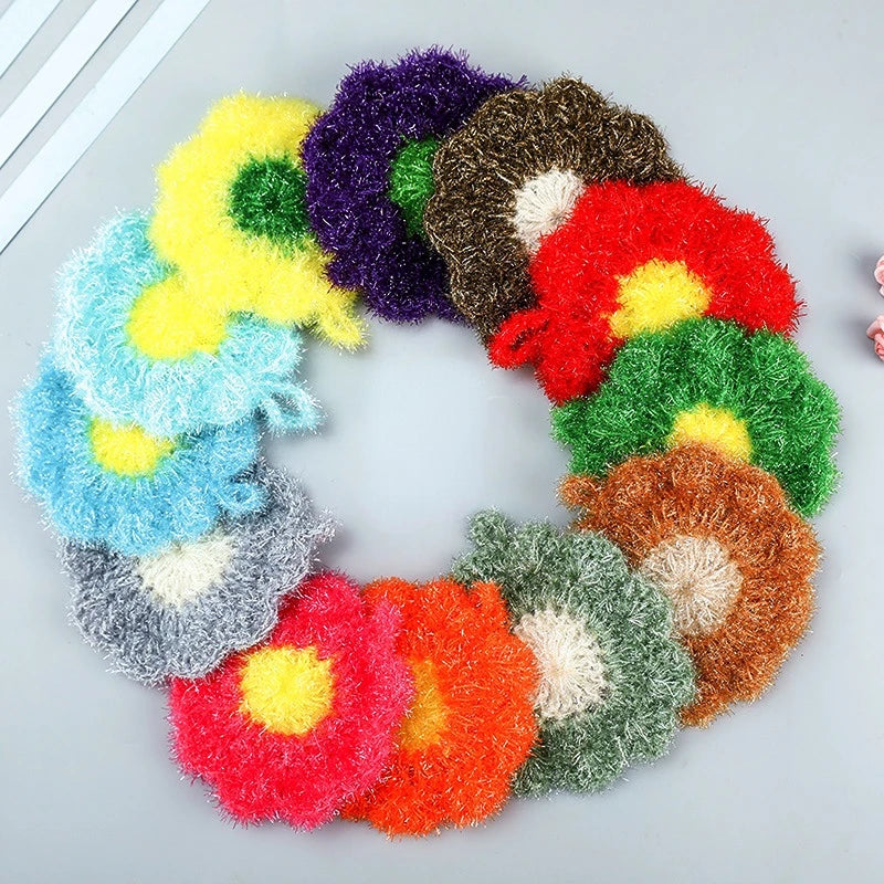 Floral Kitchen Scrubber Sponge – Non-Scratch Scouring Pad for Dishes, Pots & Pans