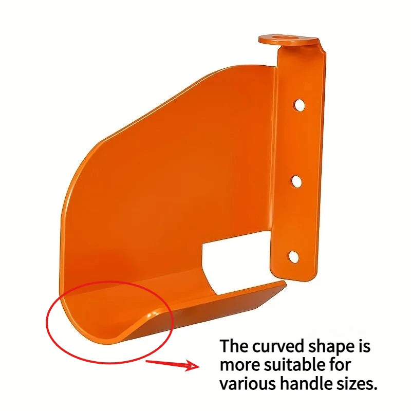 Durable Steel Chainsaw Wall Mount with Anti-Rust Coating