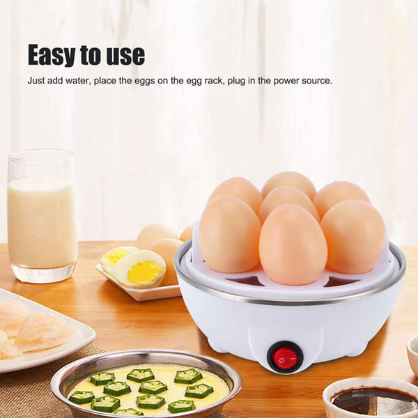Electric Egg Boiler & Steamer - 7 Egg Capacity