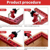 Aluminum Alloy Right Angle Clamp with 90-Degree Positioning Ruler