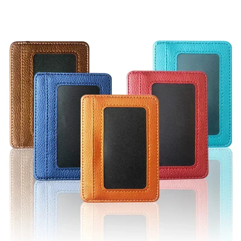Slim PU Leather Wallet with Multiple Card Slots