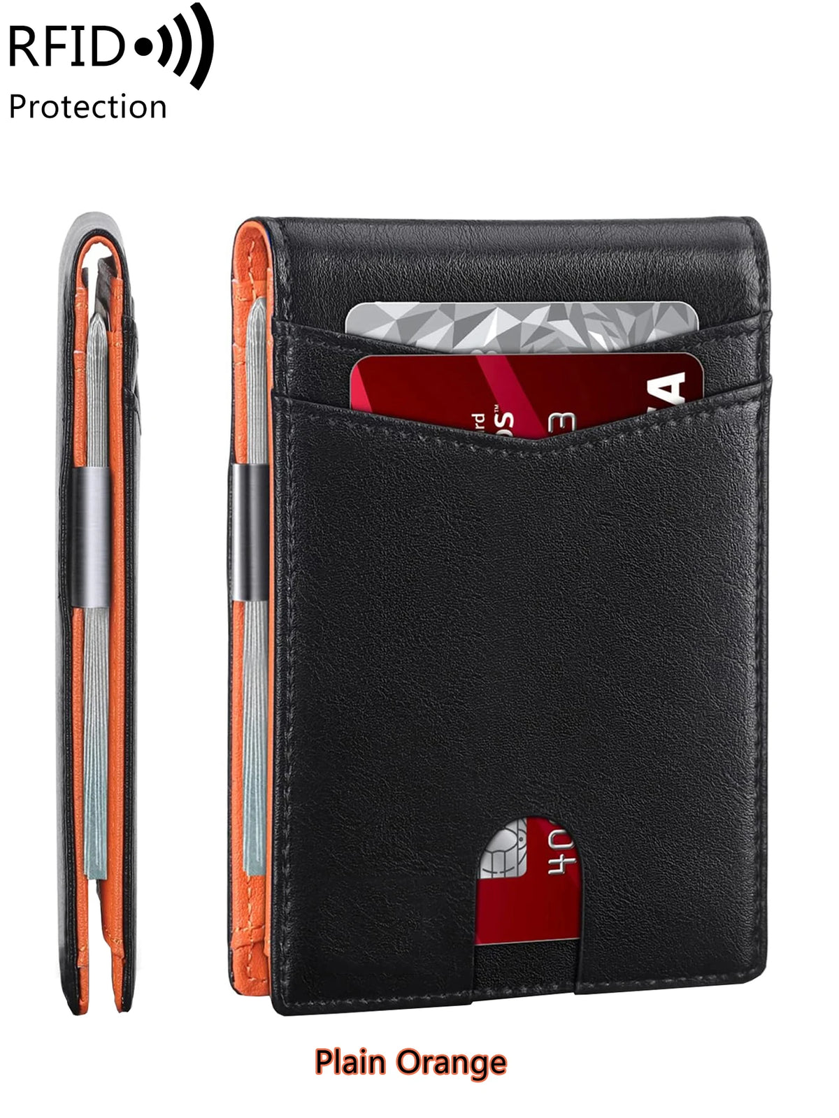 Slim RFID-Blocking Front Pocket Wallet