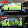 Car Window Sun Shades with Electrostatic Mesh for Heat Reduction