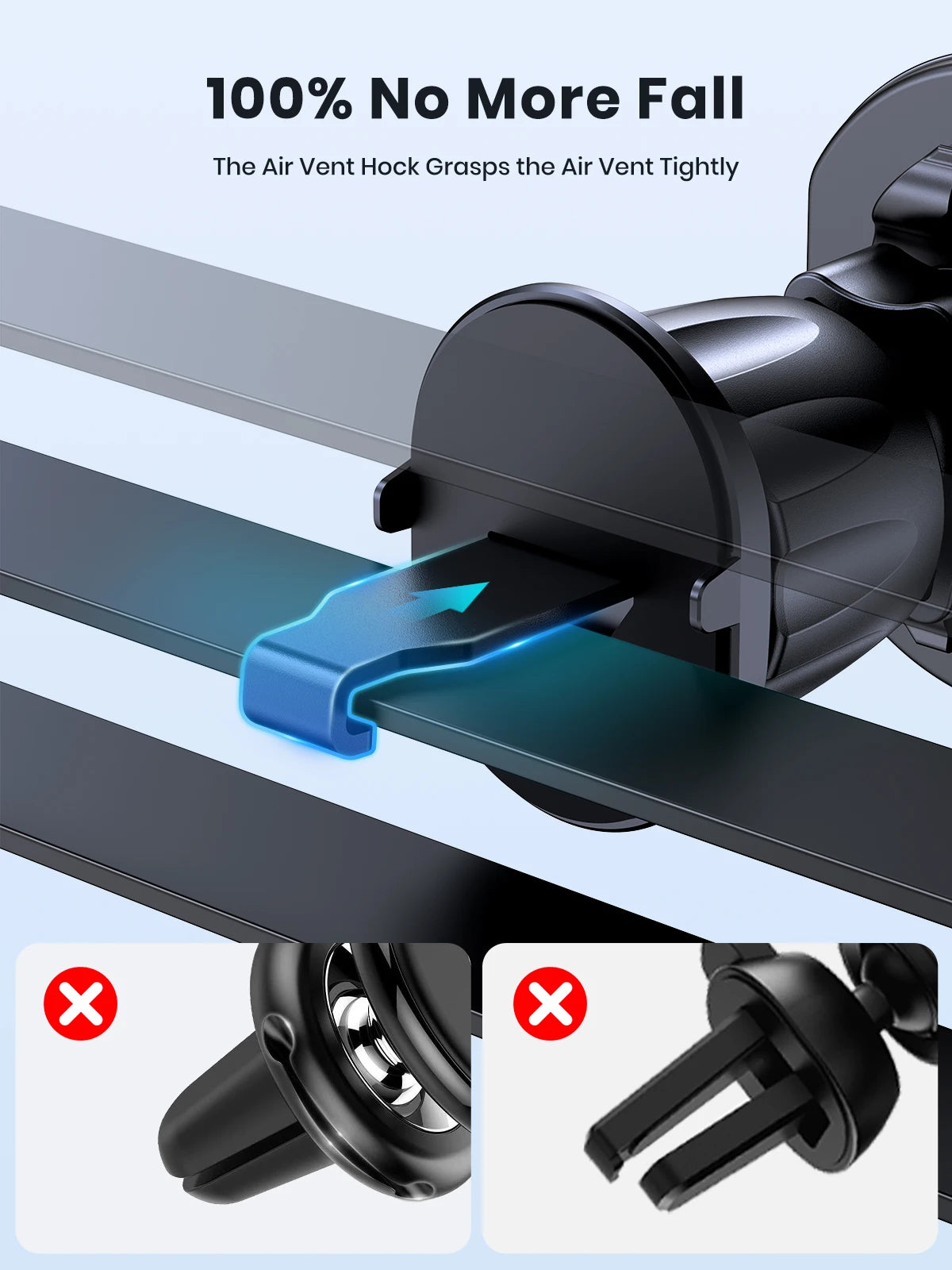 Magnetic Car Phone Mount for Vents – Strong N52 Magnets, Universal Fit