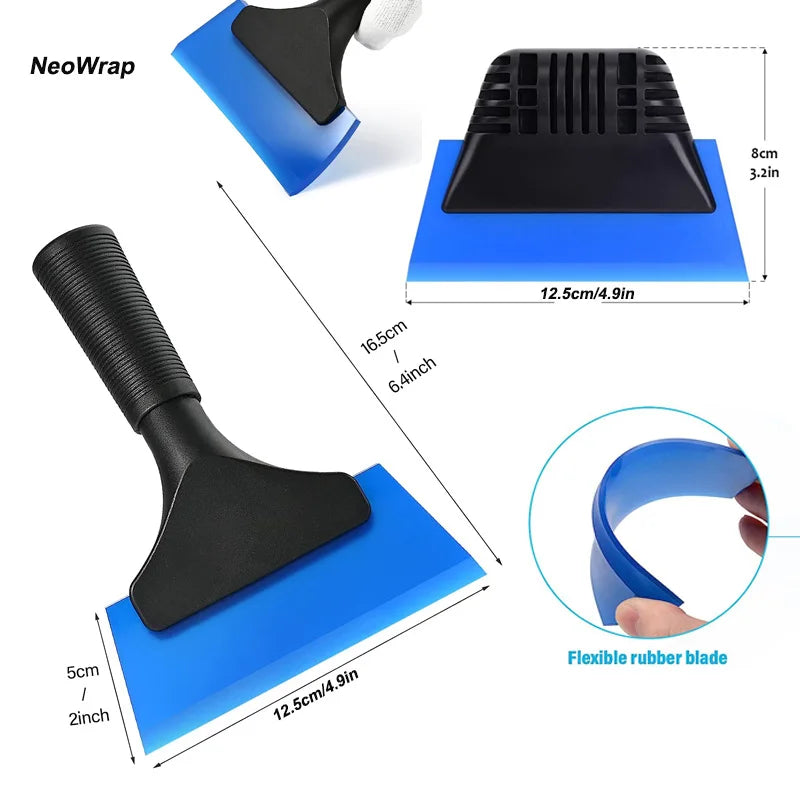 Non-Slip Rubber Squeegee for Window Tint and Vinyl Application