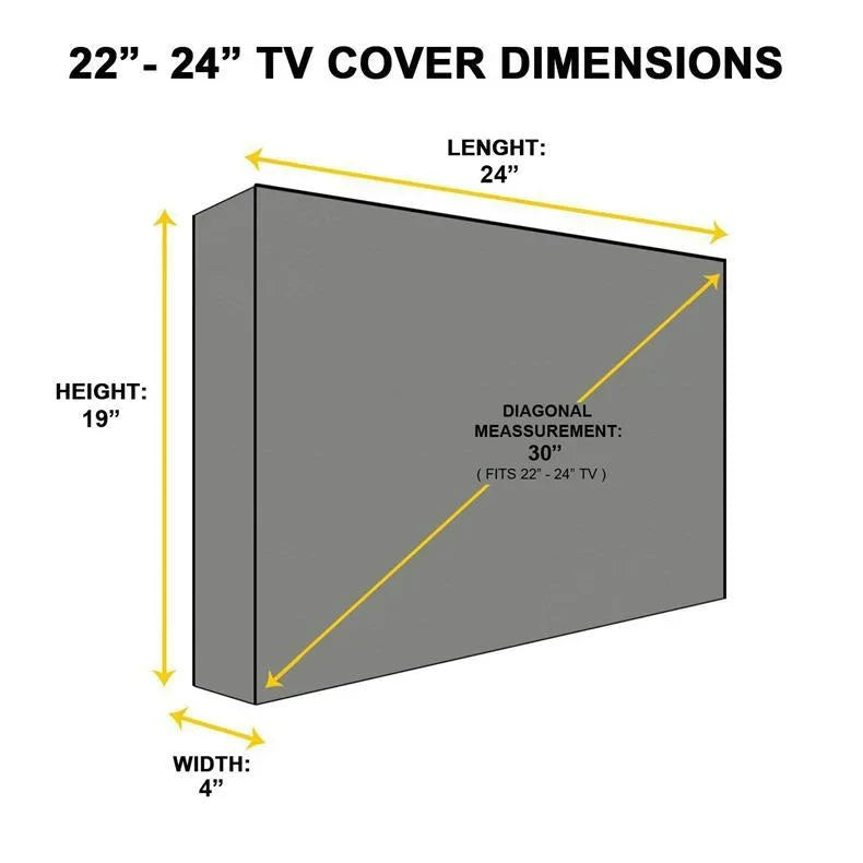 Outdoor Wall-Mounted TV Cover - Waterproof & Dustproof Protector