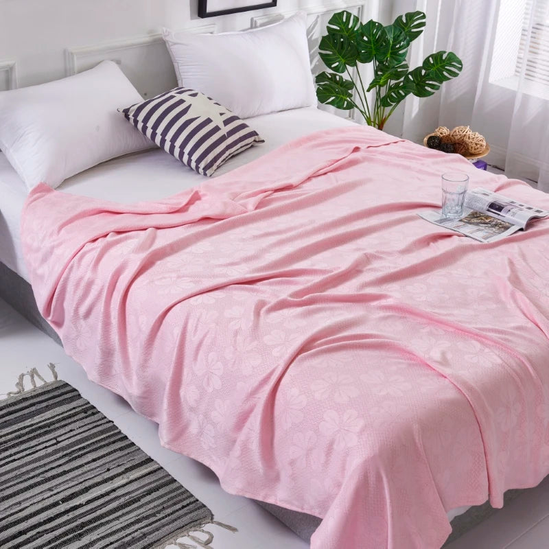 Bamboo Fiber Cooling Blanket for Summer