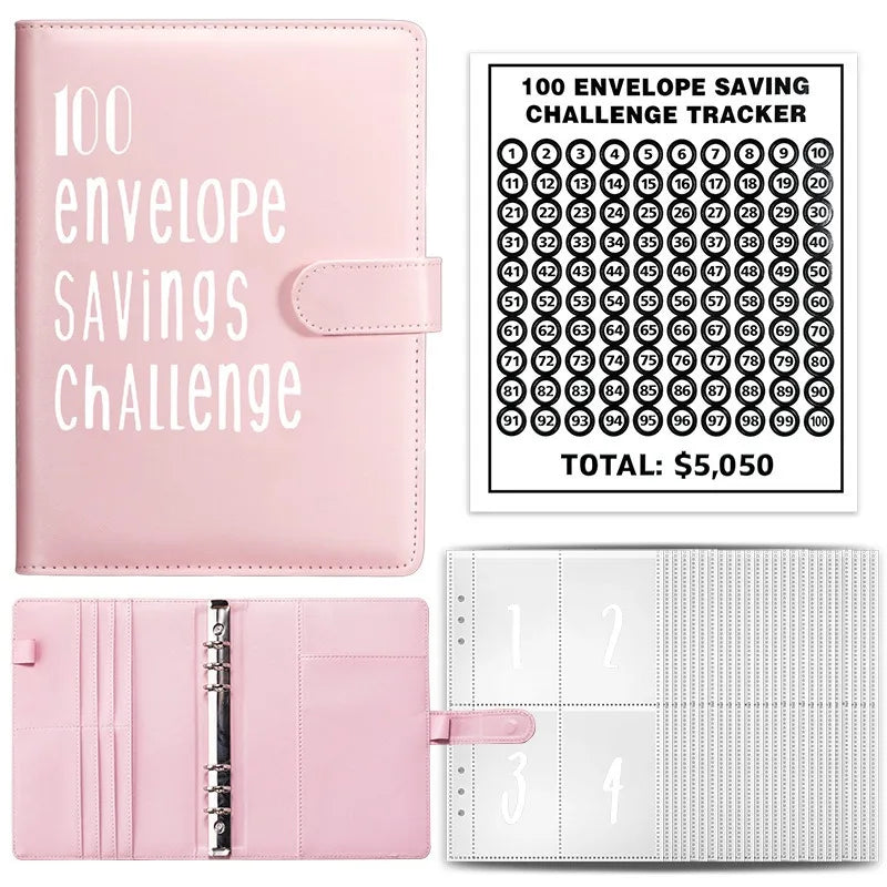 Budget Challenge Binder with Cash Envelopes