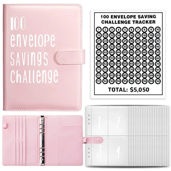 Budget Challenge Binder with Cash Envelopes