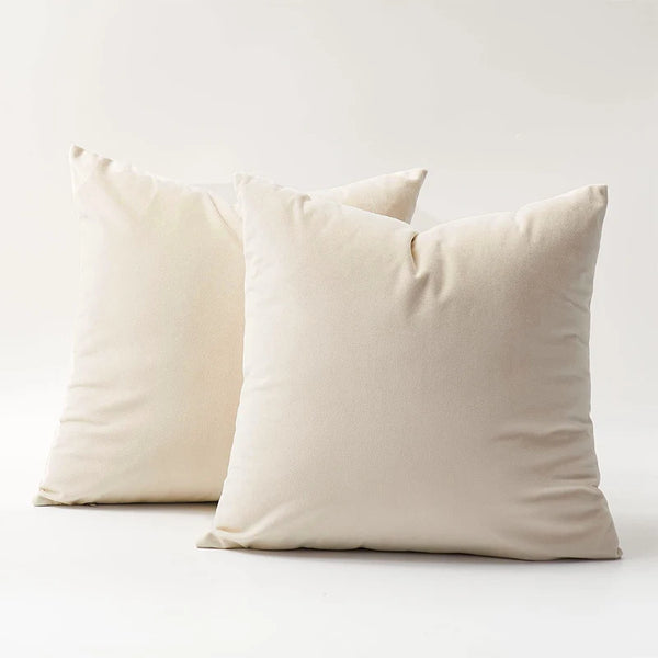 Velvet Throw Pillow Cover for Sofa and Bed Decor