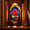 Acrylic Rose Gothic Arch Bookend for Bookshelf Decor