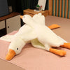 Oversized White Goose Plush Toy & Sofa Cushion