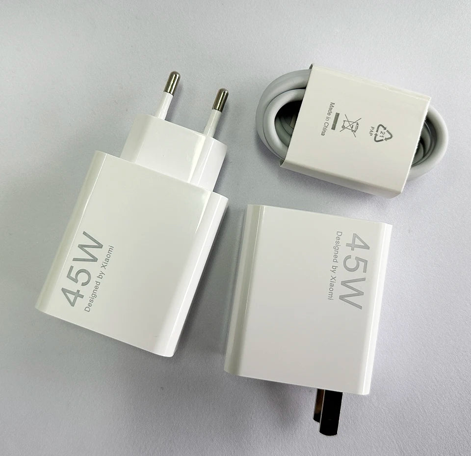 Xiaomi 45W Turbo Fast Charger with USB-C Cable