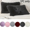 Plush Faux Fur Pillowcase with Hidden Zipper