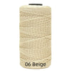 Spool of beige ice silk crochet yarn for knitting and DIY crafts