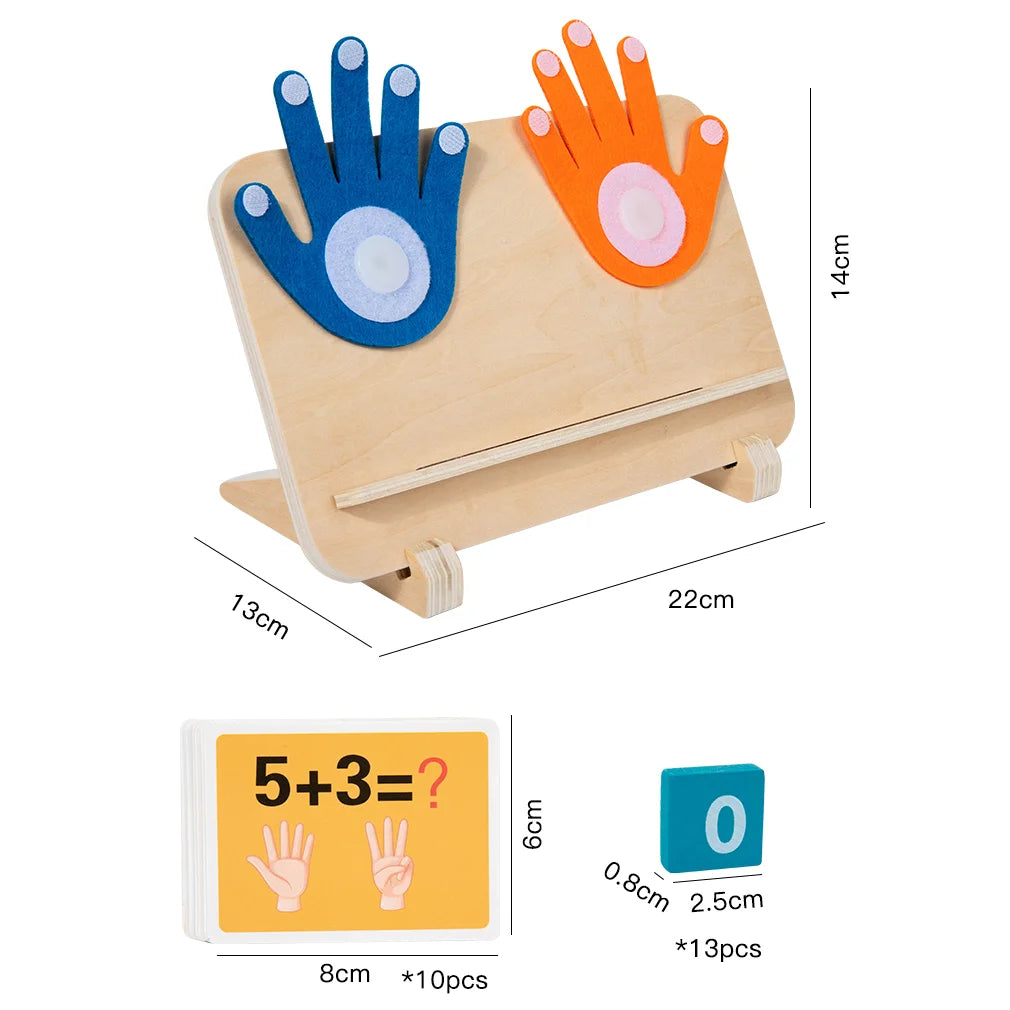 Wooden Finger Counting Math Toy for Kids