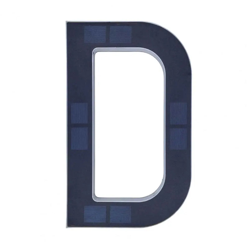 Solar-Powered LED House Number Sign
