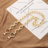 Acrylic Handbag Chain with Resin Accents