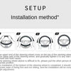 Perforated Nappa Leather Steering Wheel Cover