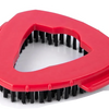 Red 360° rotating spin mop head replacement with a triangle fit for cleaning.