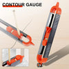 Contour Scribing Ruler with Lock for Precise Woodworking