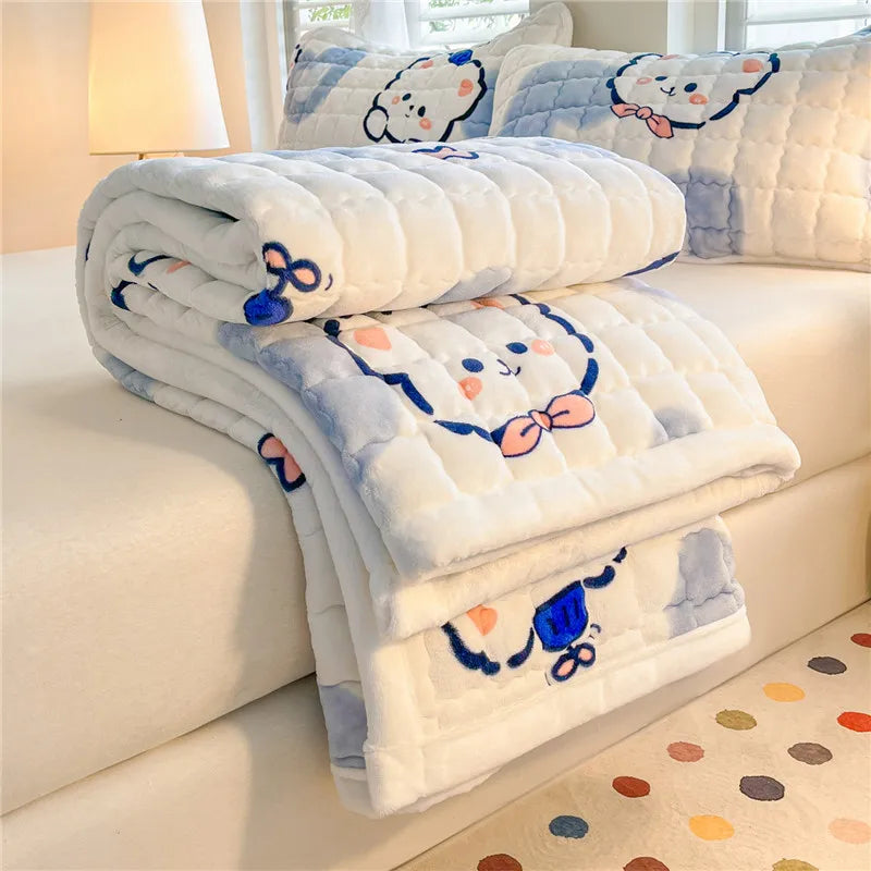 Quilted Velvet Mattress Topper
