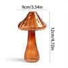 Colorful Glass Mushroom Vase for Hydroponic Plants