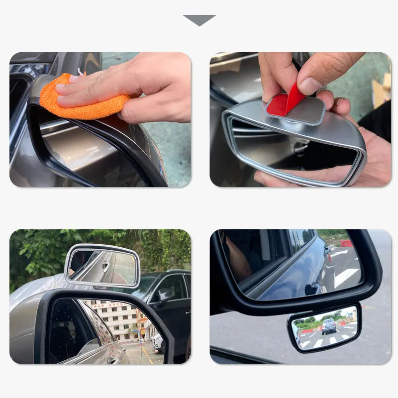 360-Degree Rotating Blind Spot Mirror for Cars