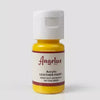 Yellow bottle of Angelus Acrylic Leather Paint with a white cap