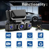 4-Channel 1080P Dash Cam with WiFi and 24H Parking Monitor