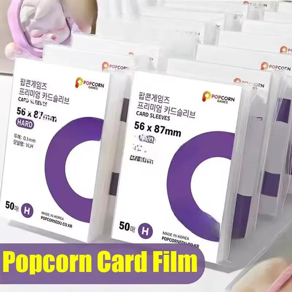 Paquet de films protecteurs transparents pour cartes et collections de popcorn