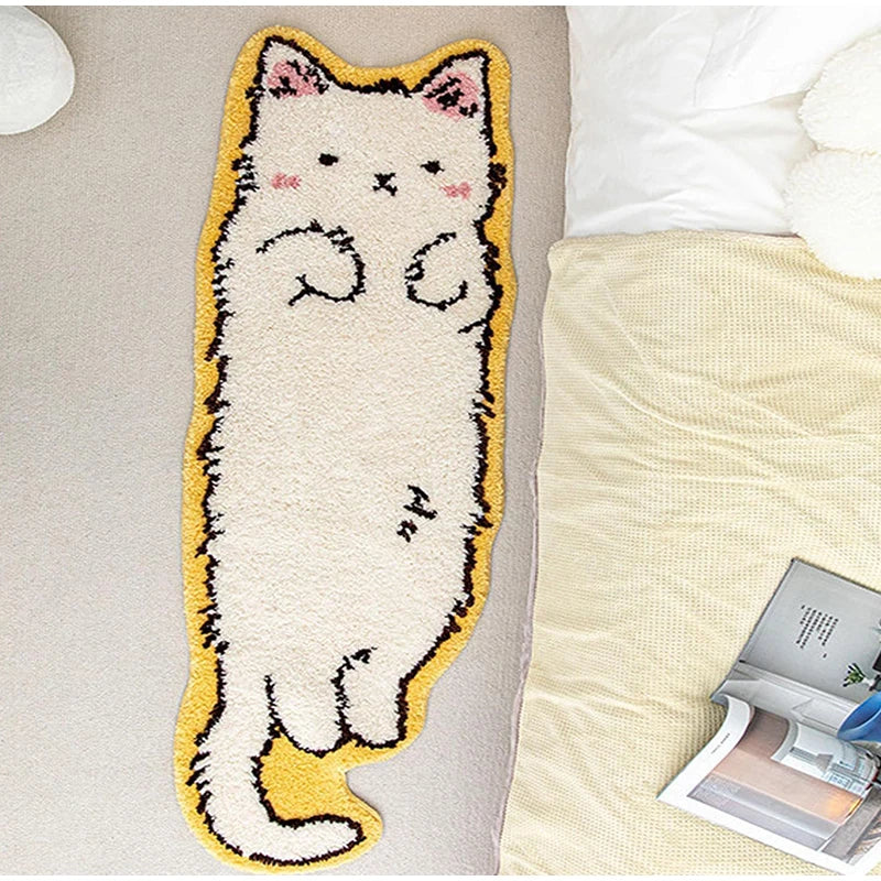 Cute Cat Print Non-Slip Area Rug