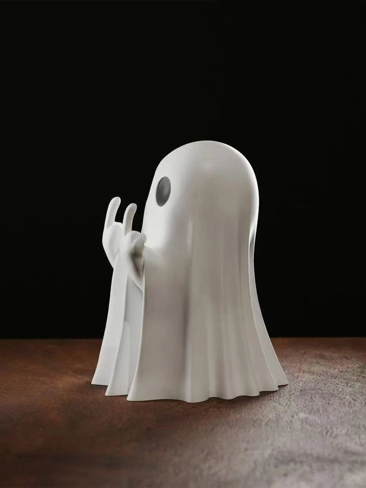 Mischievous Ghost Figurine - Mini Halloween Statue