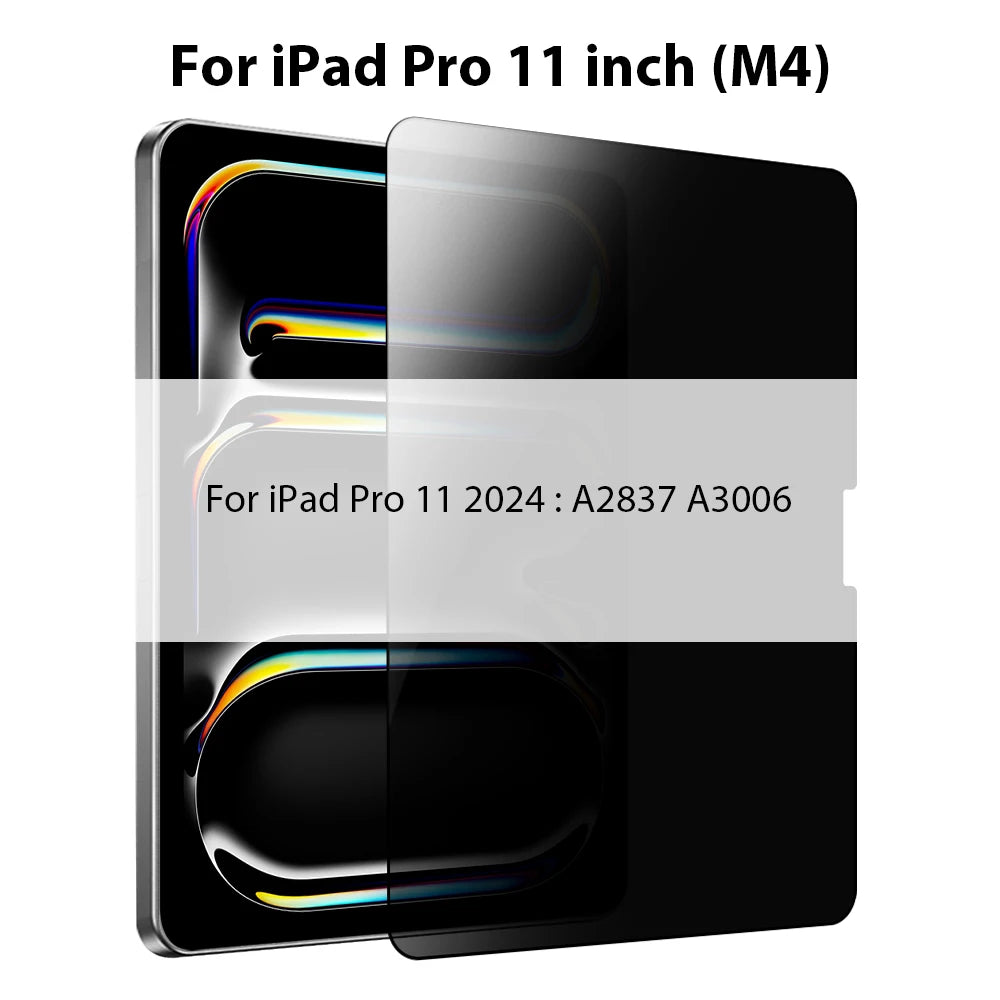Privacy Shield Tempered Glass Screen Protector for iPad