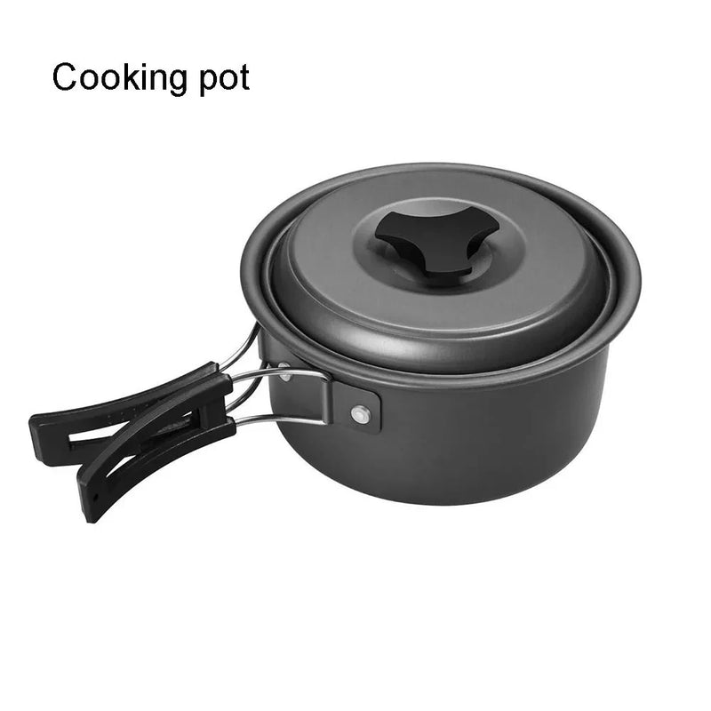 Portable Aluminum Camping Cookware Set