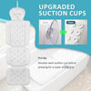 White upgraded suction cups for a full-body bath pillow with head and neck support