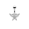 Piercing de Ombligo con Mariposa Colgante