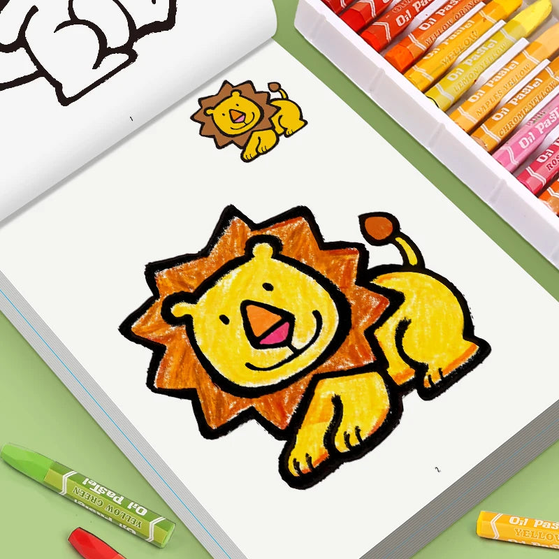 Kids' Coloring Book: Animals, Fruits & Transportation
