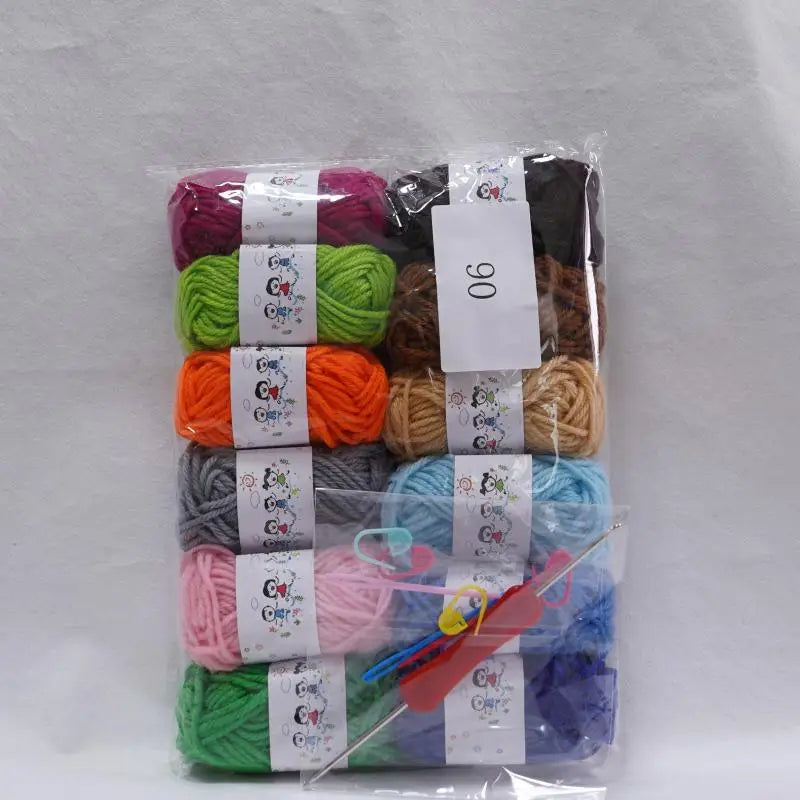 Milk Cotton Yarn Crochet Kit with Hooks & Markers