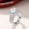 925 Sterling Silver Heart Moissanite Ring