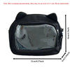 Y2K Transparent Ita Bag with DIY Badge Display Panel