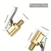 Brass Locking Nozzle Tire Air Chuck Clip Adapter