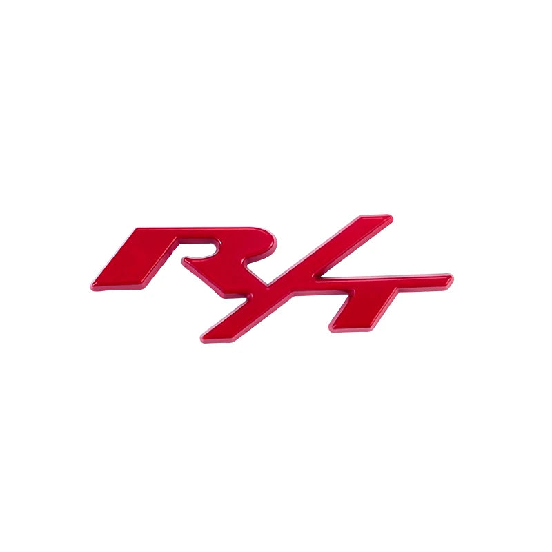 Red metal grille emblem featuring the Dodge SRT logo