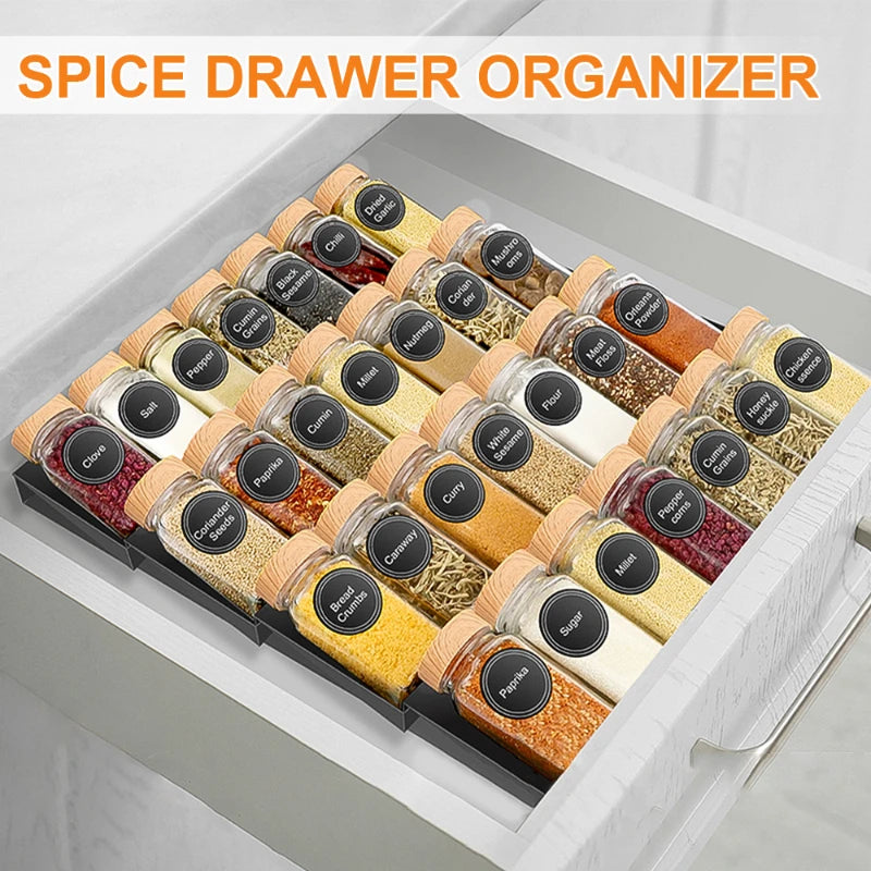 Glass Spice Jars with Bamboo Shaker Lids