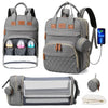 3-in-1 Diaper Bag Backpack with Foldable Changing Mat