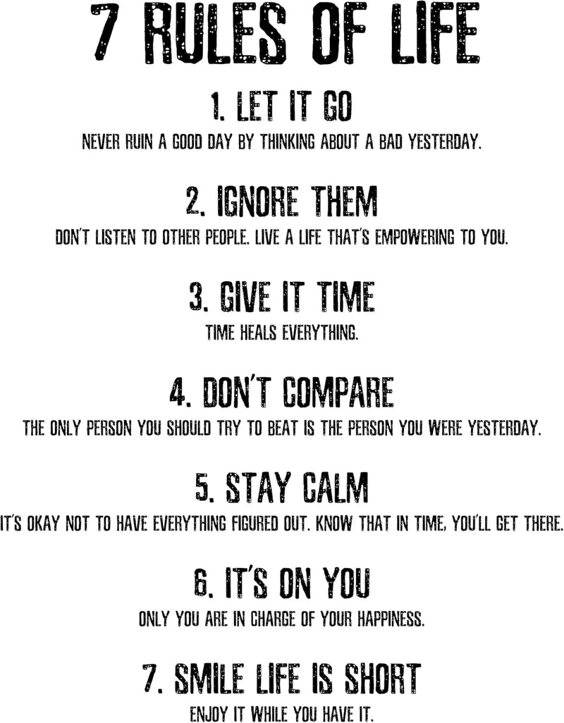 Motivational Quote Wall Decals - Set of 4