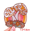 Encouraging Embroidered Iron-On Patches for Jackets, Jeans & Bags