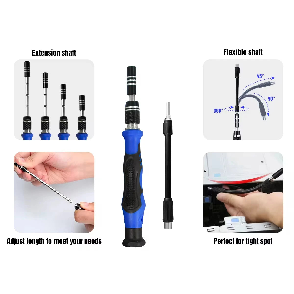 142-in-1 Precision Screwdriver Set with 120 Magnetic Bits
