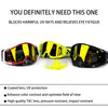 Motorcycle & Off-Road Sports Goggles with Anti-Fog Shield