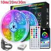 Music-Sync RGB LED Strip Lights with App & Remote Control